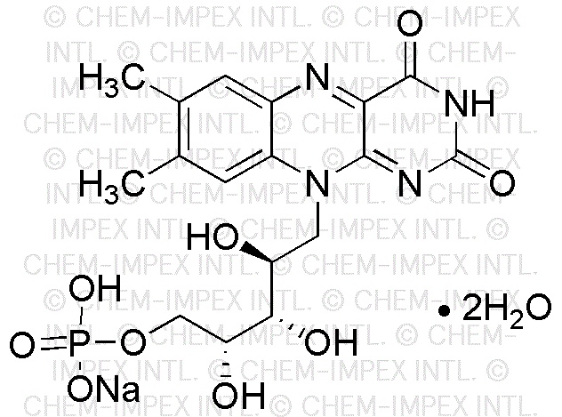 Riboflavine-5'-phosphate, sel de sodium dihydraté