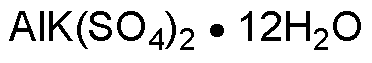 Aluminum potassium sulfate dodecahydrate