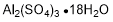 Sulfato de aluminio hexadecahidratado