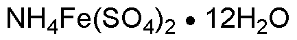 Sulfato de hierro y amonio (III) dodecahidrato