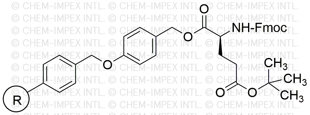 Fmoc-L-glutamic acid γ-tert-butyl ester 4-alkoxybenzyl alcohol resin (0.3-0.8 meq/g, 100-200 mesh)