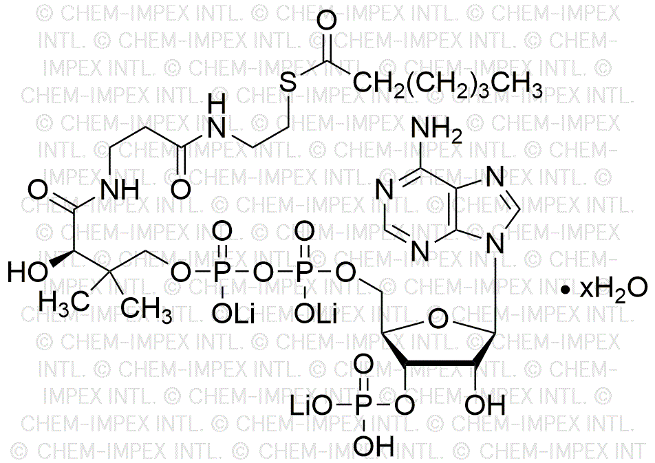 Hexanoyl coenzyme A trilithium salt hydrate