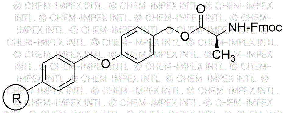 Fmoc-L-alanine 4-alkoxybenzyl alcohol resin (0.3-0.8 meq/g, 100-200 mesh)