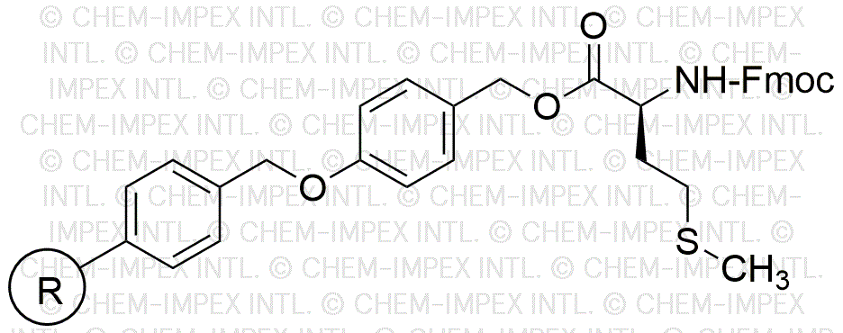 Résine d'alcool 4-alcoxybenzylique Fmoc-L-méthionine