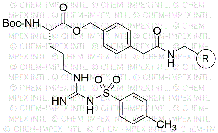 Résine 4-oxyméthylphénylacétamidométhylique Nα-Boc-Nω-(4-toluènesulfonyl)-L-arginine