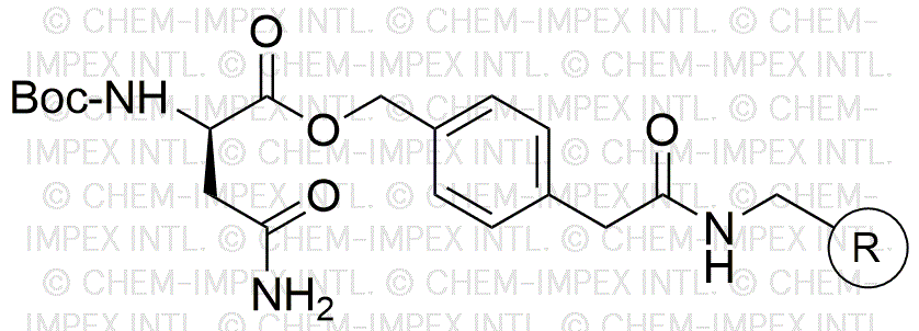 Résine Nα-Boc-D-asparagine 4-oxyméthylphénylacétamidométhyle