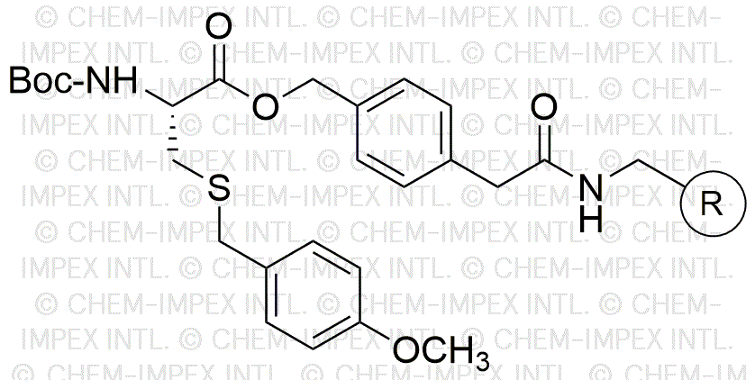 Resina de 4-oximetilfenilacetamidometil Boc-S-4-metoxibencil-L-cisteína