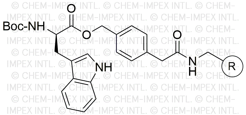 Resina de 4-oximetilfenilacetamidometil Nα-Boc-D-triptófano