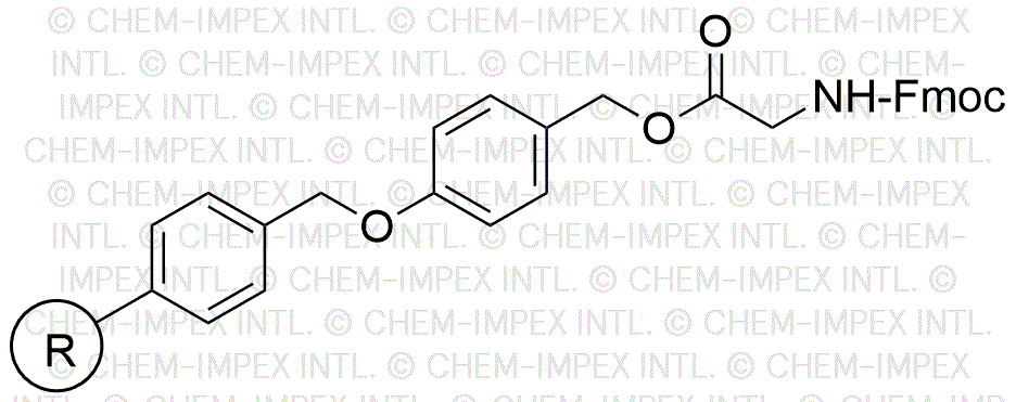 Fmoc-L-glycine 4-alkoxybenzyl alcohol resin (0.3-0.8 meq/g, 200-400 mesh)
