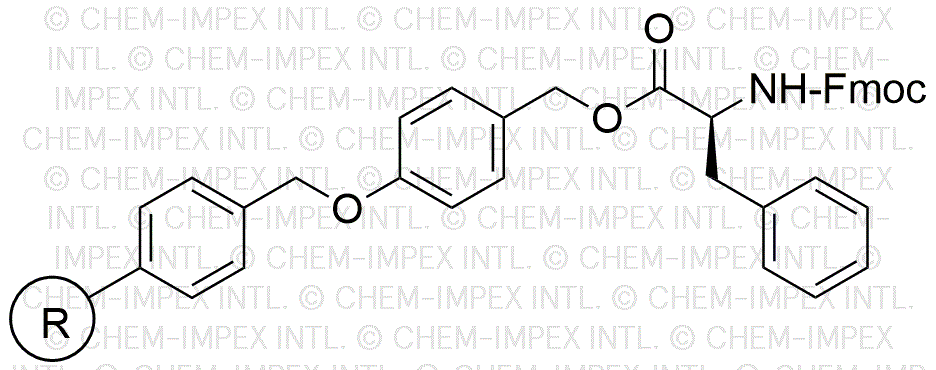 Fmoc-L-phenylalanine 4-alkoxybenzyl alcohol resin