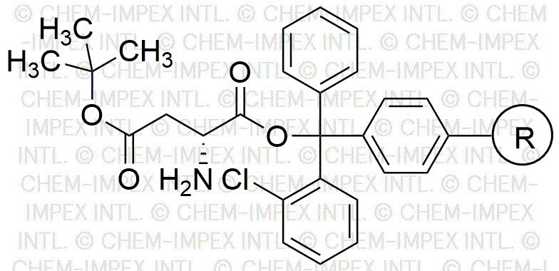 Resina de β-terc-butil 2-clorotritilo de ácido D-aspártico (0,3 - 0,9 meq/g, 200 - 400 mesh)