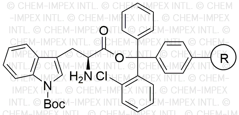 Nin-Boc-L-tryptophan-2-chlorotrityl resin (0.3-0.8 meq/g, 100-200 mesh)