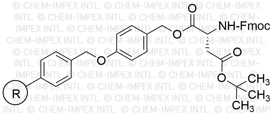 Fmoc-D-aspartic acid β-tert-butyl ester 4-alkoxybenzyl alcohol resin