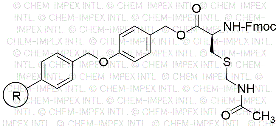 Fmoc-S-acetamidomethyl-L-cysteine 4-alkoxybenzyl alcohol resin