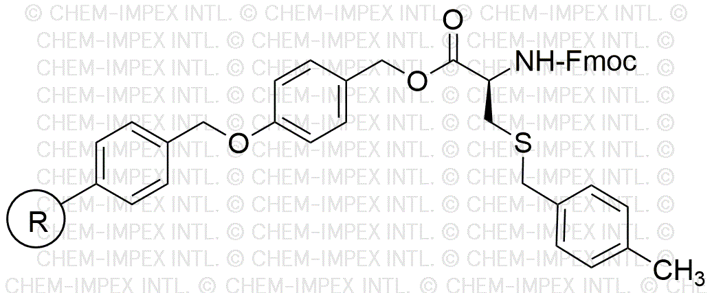 Fmoc-S-4-methylbenzyl-L-cysteine 4-alkoxybenzyl alcohol resin