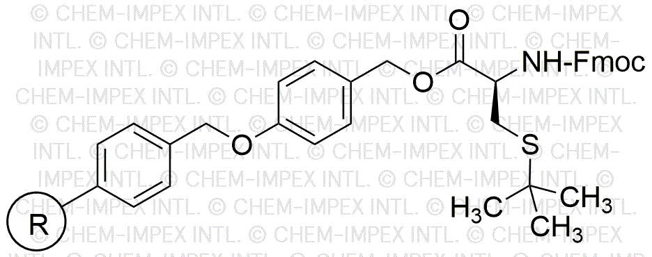 Fmoc-S-tert-butyl-L-cysteine 4-alkoxybenzyl alcohol resin