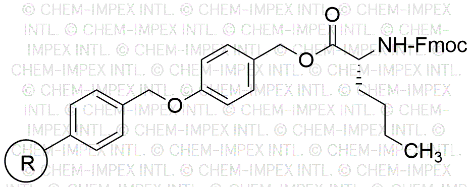 Fmoc-D-norleucine 4-alkoxybenzyl alcohol resin