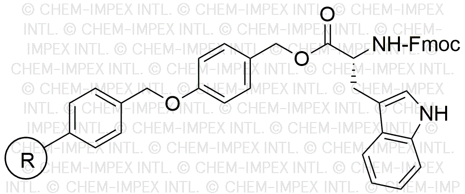 Na-Fmoc-D-tryptophan 4-alkoxybenzyl alcohol resin