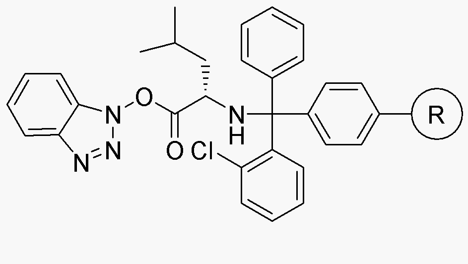 N-(2-Chlorotrityl resin)-L-leucine benzotriazolyl ester