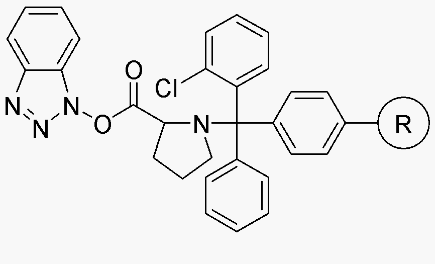 N-(2-Chlorotrityl resin)-L-proline benzotriazolyl ester