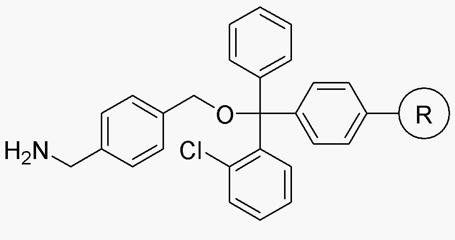 Résine 4-aminométhylbenzylique alcool 2-chlorotrityle