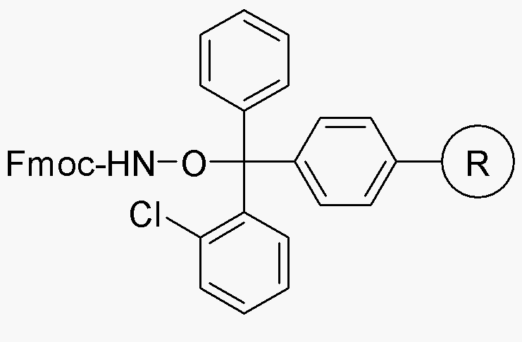 Fmoc-hydroxylamine-2-chlorotrityl resin