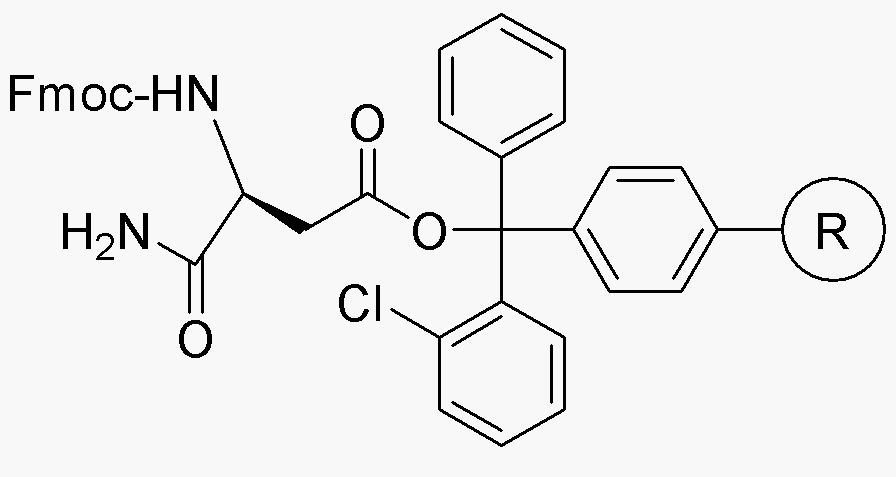 Fmoc-L-Aspartic(2-chlorotrityl resin)-NH2