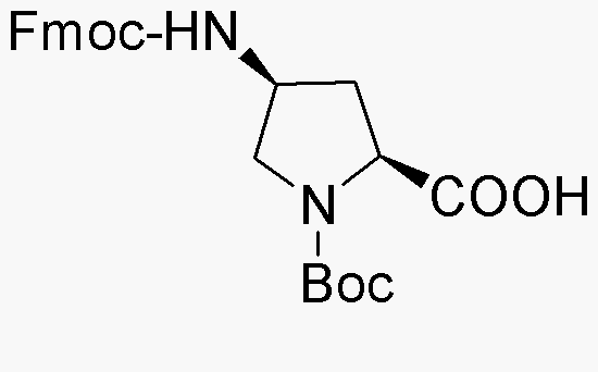 Fmoc-(2S,4S-4-amino-1-Boc-pyrrolidine-2-carboxylic acid
