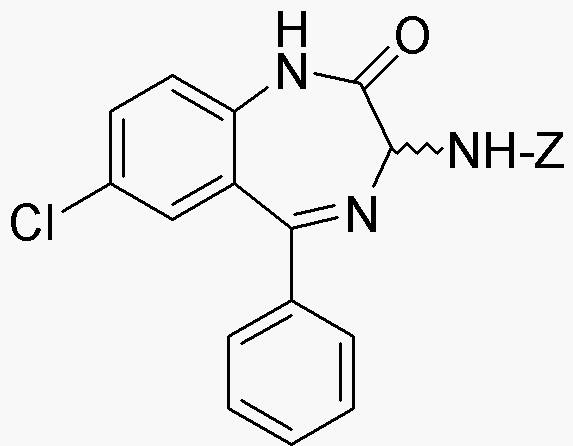 Z-(R,S-3-amino-7-chloro-2-oxo-5-phenyl-1,4-benzodiazepine