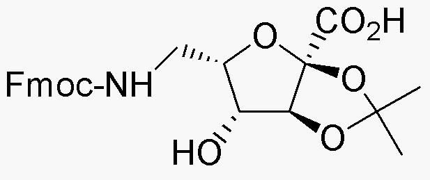 Fmoc-5-aminomethyl-2,3-O-isopropylidene-α-L-xylo-3-hexolofuranosonic aicd