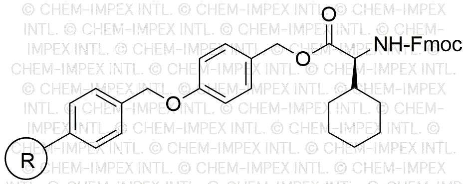 Resina de alcohol 4-alcoxibencílico de ciclohexilglicina Fmoc-3