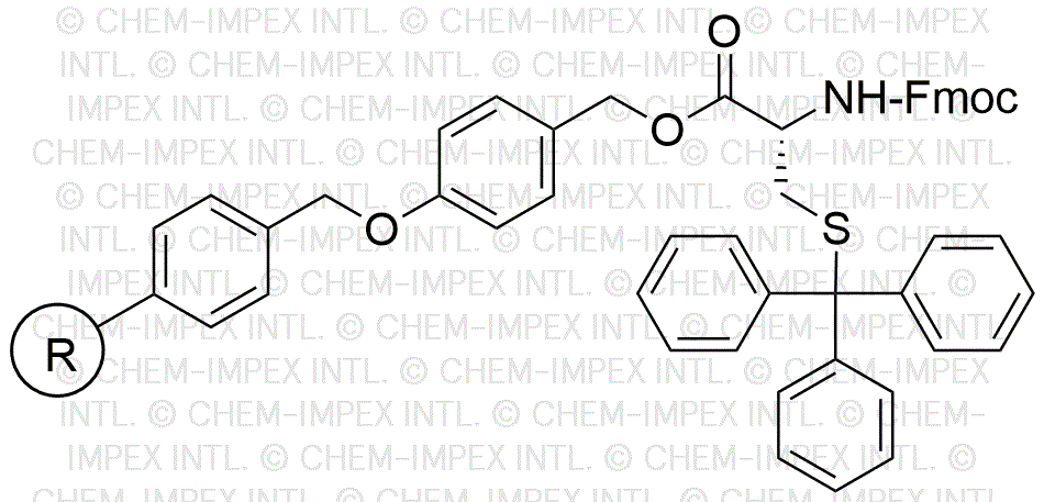 Résine d'alcool 4-alcoxybenzylique Fmoc-S-trityl-D-cystéine