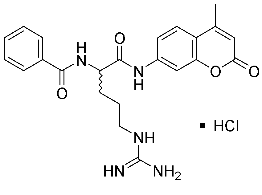 Nα-Benzoyl-DL-arginine 7-amido-4-methylcoumarin hydrochloride