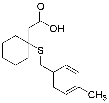 β-(4-Methylbenzyl)mercapto-β,β-cyclopenta-methylene-propionic acid