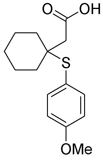 Acide β-S-(4-méthoxybenzylmercapto)-β,β-cyclopentaméthylène-propionique