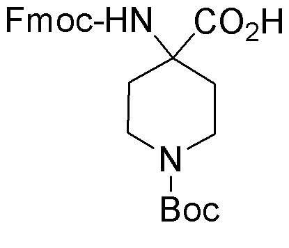 1-Boc-piperidine-4-Fmoc-amino-4-carboxylic acid