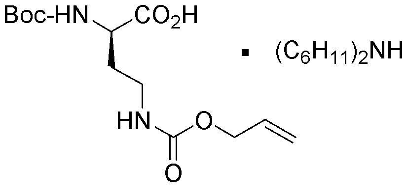 Sal diciclohexilamonio del ácido Nα-Boc-Nγ-aliloxicarbonil-D-2,4-diaminobutírico