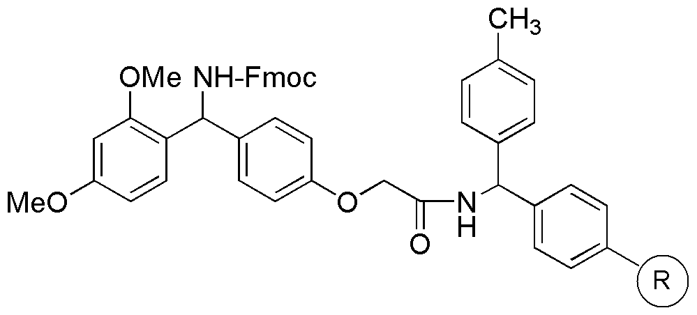 4-(2',4'-Dimethoxyphenyl-Fmoc-aminomethyl)phenoxyacetamido MBHA resin (0.3 - 0.6 mmol/g, 200-400 mesh)