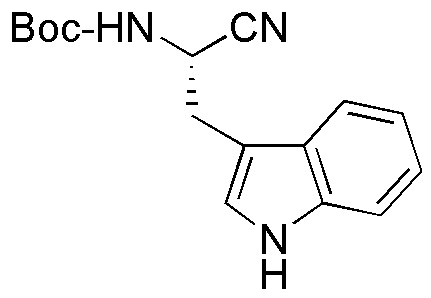Boc-(S)-2-amino-3-(3-indolyl)propionitrile