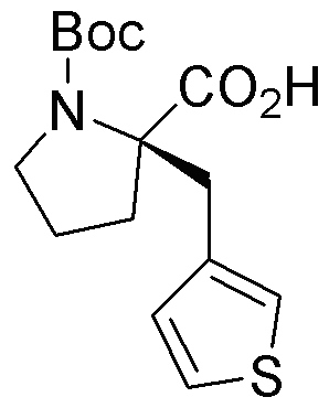 Boc-(R)-α-(3-thiophenylmethyl)proline