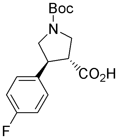 Boc-(+/-)-trans-4-(4-fluorophenyl)pyrrolidine-3-carboxylic acid