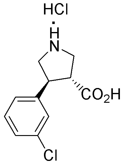 (+/-)-trans-4-(3-Chlorophenyl)pyrrolidine-3-carboxylic acid hydrochloride