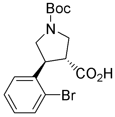 Boc-(+/-)-trans-4-(2-bromophenyl)pyrrolidine-3-carboxylic acid