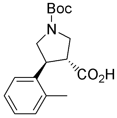 Boc-(+/-)-trans-4-(2-methylphenyl)pyrrolidine-3-carboxylic acid