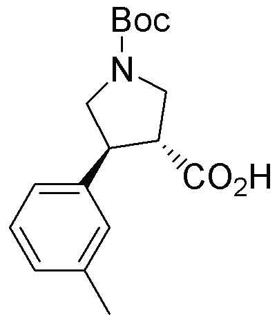 Boc-(+/-)-trans-4-(3-methylphenyl)pyrrolidine-3-carboxylic acid