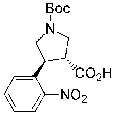 Boc-(+/-)-trans-4-(2-nitrophenyl)pyrrolidine-3-carboxylic acid