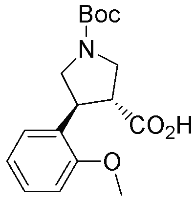 Boc-(+/-)-trans-4-(2-methoxyphenyl)pyrrolidine-3-carboxylic acid