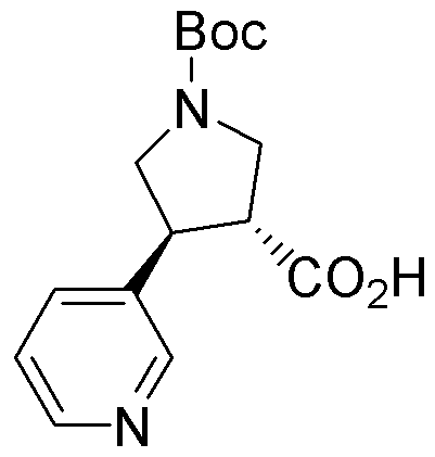 Boc-(+/-)-trans-4-(3-pyridinyl)pyrrolidine-3-carboxylic acid