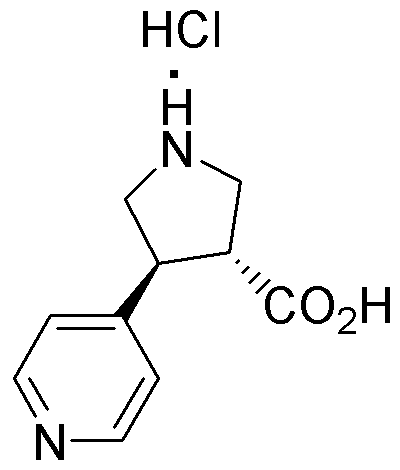 (+/-)-trans-4-(4-Pyridinyl)pyrrolidine-3-carboxylic acid dihydrochloride