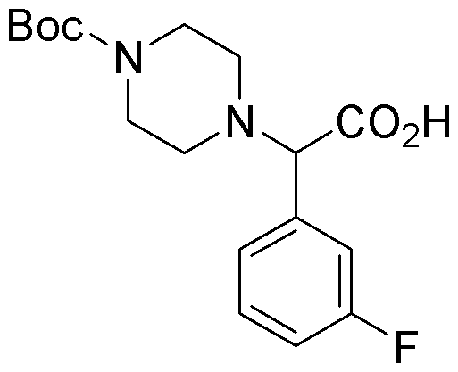 2-(4-Boc-piperazinyl)-2-(3-fluorophenyl)acetic acid